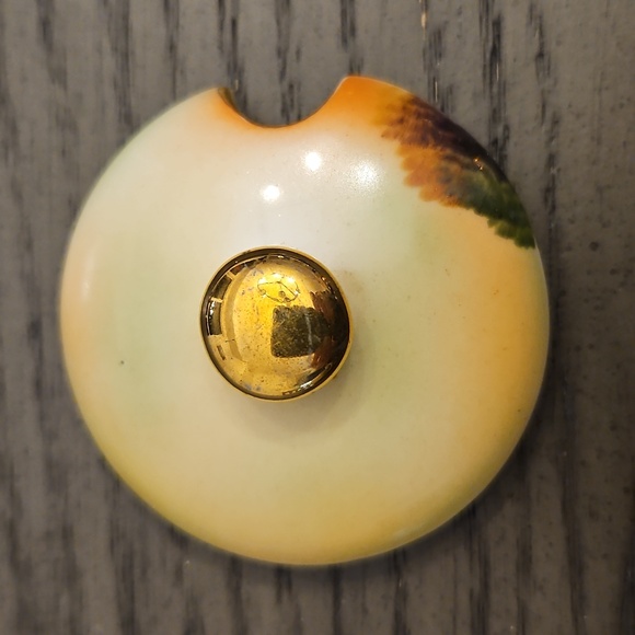 Noritake Multicolor Mustard Pot with Gold Accents VINTAGE - Picture 9 of 15